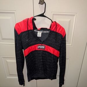 Victoria's Secret Pink Black and Red Zip-Up